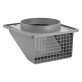 Lambro® Plastic Wall Exhaust or Air Intake Vent with Hinged Screen and Removable Damper, Gray (8 In.)
