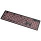 Azio KB512 Vision USB Wired Computer Keyboard for PC, 3-Color Backlight, Black