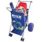 Rollx® Big Balloon Wheel Foldable Beach Cart Storage Wagon for Sand, with 13-In. Beach Tires, Blue