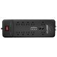 Digital Energy® 10-Outlet Heavy-Duty Surge Protector Power Strip with 2 USB Ports and Coaxial, Phone, and Modem Protection (15 Ft.; Black)