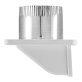 Lambro® 4-In. White Plastic Under Eave Vent with Weather Damper and Tail Pipe