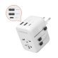 HyperGear® WorldCharge Universal Travel Adapter with USB/USB-C® (White)