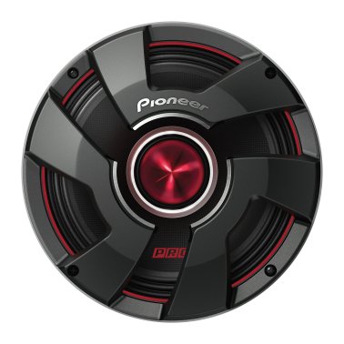 Pioneer® P.R.O. Series TS-BM801PRO 8-In. 700-Watt-Max-Power Mid-Bass Drivers, Black and Red, 2 Count