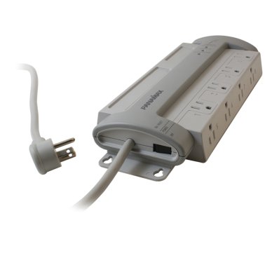 Panamax® 8-AC Outlet 1,650-Max Premium Series MAX® Power Conditioning Surge Protector Power Strip, 8-Ft. Cord with Angled Plug, M8-EX