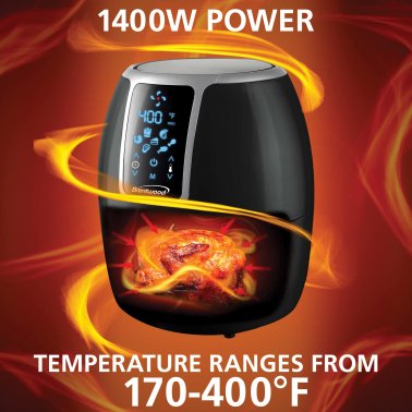 Brentwood® 1,400-Watt Electric Digital Air Fryer (4 Qt.)