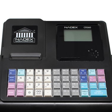 Nadex™ Coins CR360 Thermal-Print Electronic Cash Register (Black)