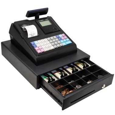 Nadex™ Coins CR360 Thermal-Print Electronic Cash Register (Black)