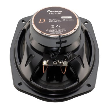 Pioneer® D Series TS-D69F 6-In. x 9-In. 330-Watt 2-Way Full-Range Coaxial Speakers with Swiveling Tweeters, Max Power, 2 Pack