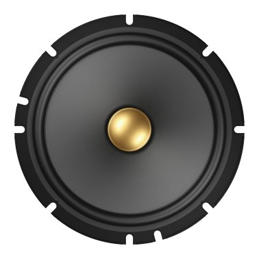 Pioneer® TS-A1601C 6-1/2-In. 350-Watt 2-Way Component Speakers Black and Gold, Max Power 2 Pack