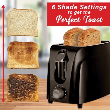 Brentwood® Cool-Touch 2-Slice Toaster (Black)