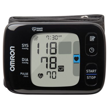 Omron® 7 Series® Bluetooth® Wrist Blood Pressure Monitor with LED Display, Omron® Connect App, FSA/HSA Eligible, for Home Use