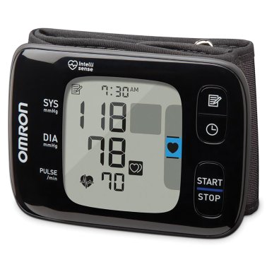 Omron® 7 Series® Bluetooth® Wrist Blood Pressure Monitor with LED Display, Omron® Connect App, FSA/HSA Eligible, for Home Use