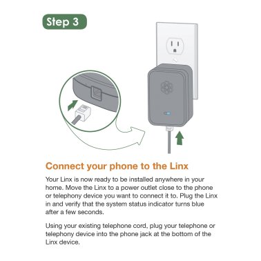 Ooma® Linx Wireless Phone Extender for Ooma® Telo