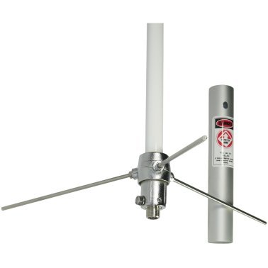 Tram® Pre-Tuned 144 MHz–148 MHz VHF/430 MHz–460 MHz UHF Amateur Dual-Band Base Antenna with White Fiberglass, 1477