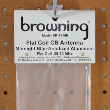 Browning® 63-In. 15,000-Watt Flat-Coil CB Antenna with 6-In. Shaft, BR-91 (Midnight Blue)