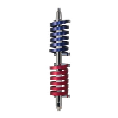 Browning® BR-94 70.5-In. 15,000-Watt Dual-Flat-Coils CB Antenna with 6-In. Shaft, Anodized Red and Midnight Blue