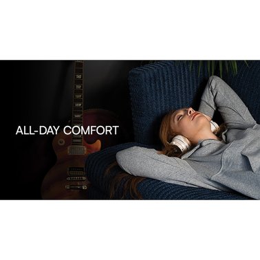 Raycon® Everyday Headphones Bluetooth® with Mics and Aux Input, ANC and Hi-Res Audio, up to 50 Hours Play Time, IPX4 Water-Resistant (Frost White)