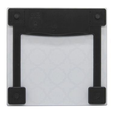 Taylor® Precision Products Digital Glass Bathroom Scale with Black/White Lattice, 400-Lb. Capacity