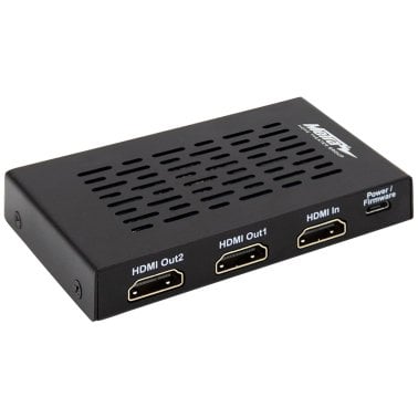 Metra® HDMI® Splitter with 1 Input and 2 Outputs and Built-in Scaling