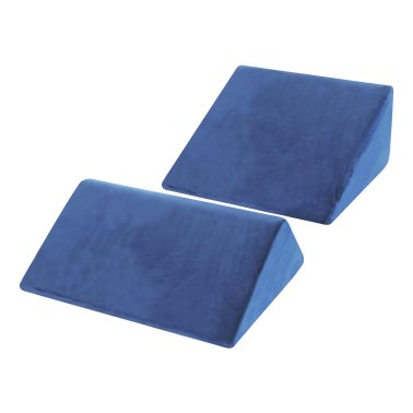 AllSett Health® Bed Wedge Memory Foam Incline Pillow (Blue)