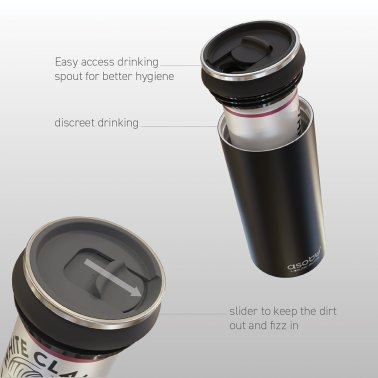 ASOBU® FC4G Double-Walled Vacuum-Insulated Stainless Steel Multi-Can Cooler Sleeve with Reusable Pocket Straw (Mint)