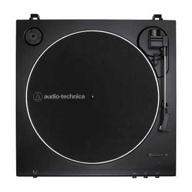 Audio-Technica® 2-Speed Belt-Drive Fully Automatic Turntable with 45 RPM Adapter, Switchable Phono Preamp, and RCA Out, AT-LP60X (Black)