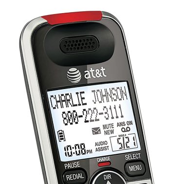 AT&T® 1-Cordless Handset DECT 6.0 Expandable Phone System for Landline ...