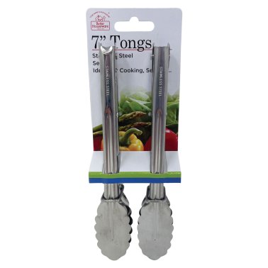 Better Houseware 7-In. Stainless Steel Tongs, Set of 2
