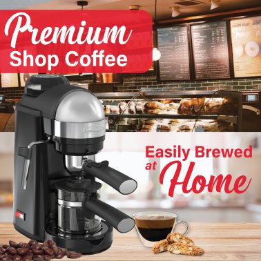 Brentwood® 20-Ounce 800-Watt Espresso and Cappuccino Maker