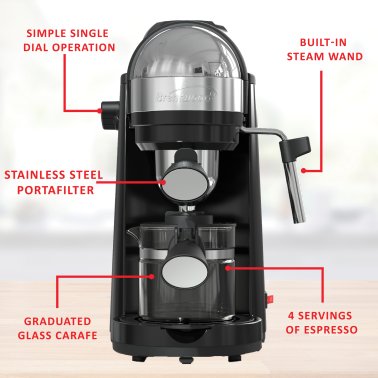 Brentwood® 20-Ounce 800-Watt Espresso and Cappuccino Maker