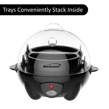 Brentwood® Electric Egg Cooker with Auto Shutoff (Black)
