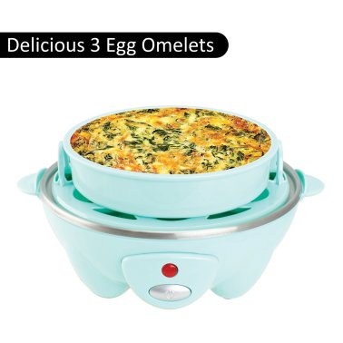 Brentwood® Electric Egg Cooker with Auto Shutoff (Blue)