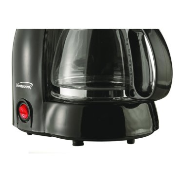 Brentwood® 650-Watt 4-Cup Coffee Maker (Black)