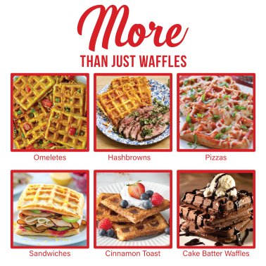 Brentwood® Nonstick Dual Waffle Maker (White)