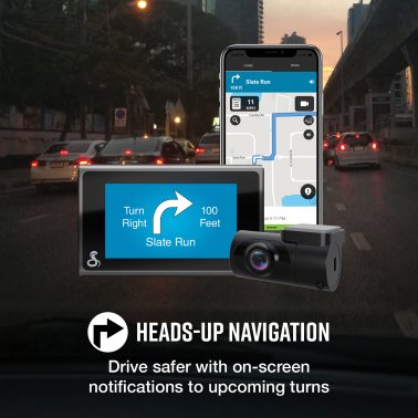 Cobra® SC 400D Ultimate Smart 4K Ultra HD Dash Cam with 1080p Full HD Rear View Accessory Camera