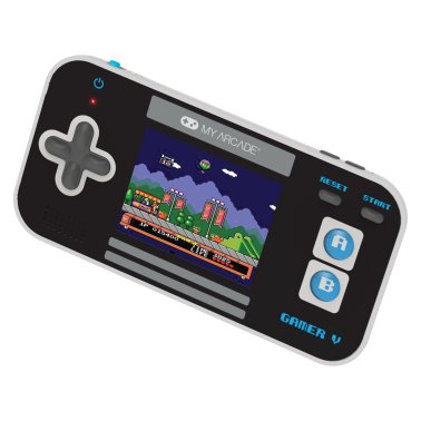My Arcade® Gamer V Classic 220-in-1 Handheld Game System (Black/Blue)