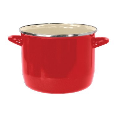 VASCONIA® 8-Qt. Stockpot with Glass Lid (Red)