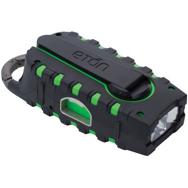 Eton® Scorpion II AM/FM/NOAA® Weatherband Radio and Flashlight, Black and Green