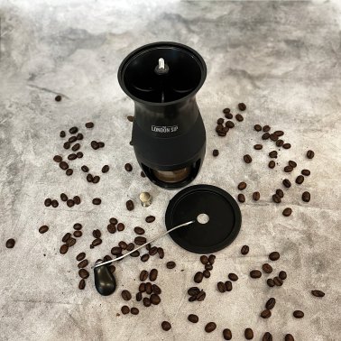 The London Sip® Manual Glass and Ceramic Burr Coffee Grinder