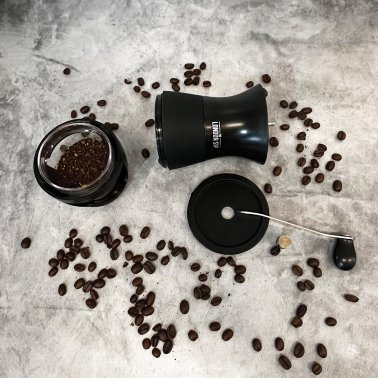 The London Sip® Manual Glass and Ceramic Burr Coffee Grinder