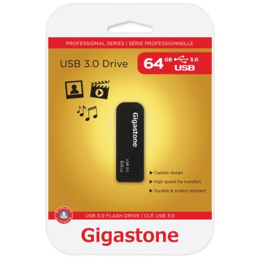 Gigastone® Z30 USB 3.0 Retractable Flash Drive (64 GB)