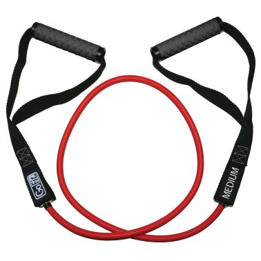 GoFit® Pro-Grade Power Resistance Tube with Handles (Red)