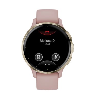 Garmin® Venu® 3S Fitness Smartwatch with Stainless Steel Bezel and Silicone (Dust Rose)