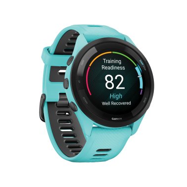 Garmin® Forerunner® 265 Running Smartwatch with Black Bezel (Blue)
