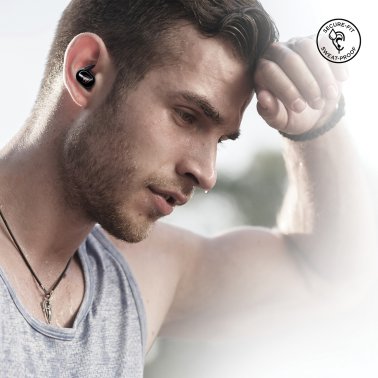 HyperGear® Active TWS Bluetooth® In-Ear Earbuds with Noise-Canceling Mic and Charging Case, up to 15 Hours Play Time, IPX5 Waterproof