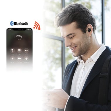 HyperGear® Active TWS Bluetooth® In-Ear Earbuds with Noise-Canceling Mic and Charging Case, up to 15 Hours Play Time, IPX5 Waterproof