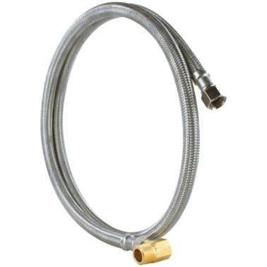 Certified Appliance Accessories Braided Stainless Steel Dishwasher Connector with Elbow, 8ft