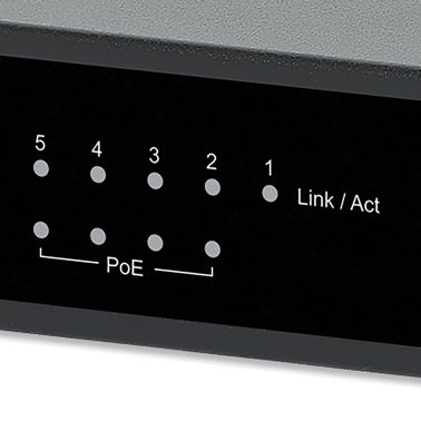 Intellinet Network Solutions® 68-Watt PoE-Powered 5-Port Gigabit Switch with PoE-Passthrough