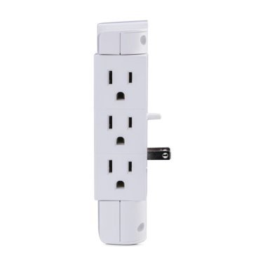CyberPower® 6-AC Swiveling Outlet and 2-USB Port 1,200-Joules Professional Series Surge Protector Wall Tap, CSP600WSURC2