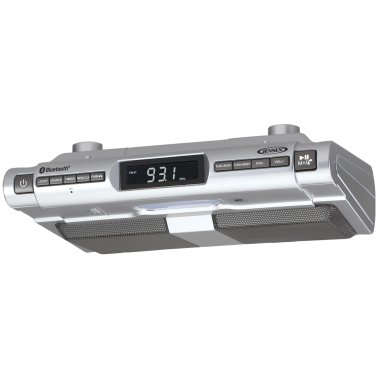 JENSEN® Under-Cabinet Universal Bluetooth® Music System, Silver, SMPS-628